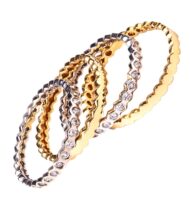 Zestaw Pierścionków z białego i żółtego złota